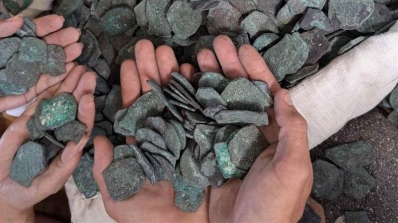 اكتشاف عملات فضية