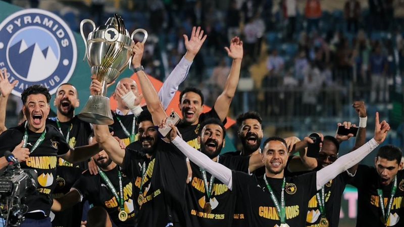 فرحة لاعبو بيراميدز