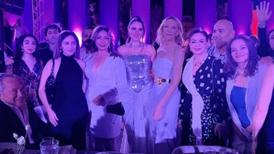 إلهام شاهين تعرب عن سعادتها بعد حفل العشاء مع كيت بلانشيت