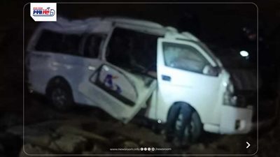 بينهم حالات خطيرة.. إصابة 13 شخصًا إثر انقلاب ميكروباص على الصحراوي بالمنيا