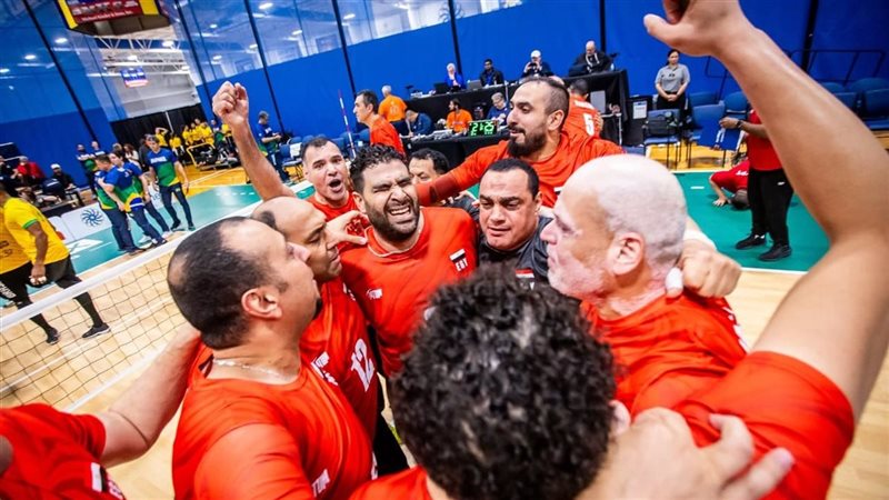 منتخب مصر جلوس يتوج