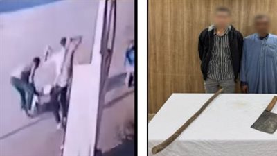 القبض على شخصين اعتديا على مواطن بسلاح أبيض بالجيزة