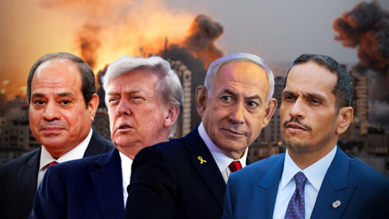 السيسي وترامب ونتنياهو
