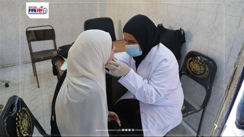 جانب من القافلة الطبية