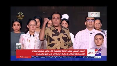 حمزة العيلي: فخور بتمثيل دور ضابط في الجيش المصري أمام الرئيس السيسي