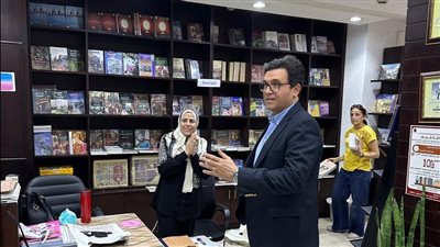 وزير الثقافة يتفقد مكتبة “شريف” التابعة للهيئة المصرية العامة للكتاب