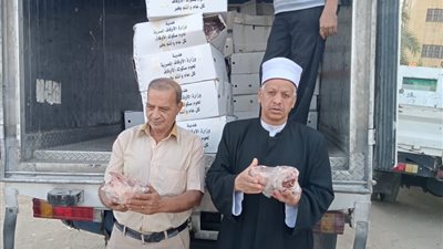 أوقاف أسوان تتسلم دفعة جديدة من لحوم الأضاحي وتسلمها للتضامن الاجتماعي 