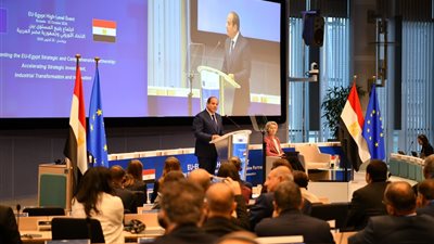 الرئيس السيسي: إطلاق المنصة المصرية الأوروبية لتحفيز الاستثمارات ذات الأولوية