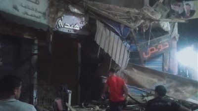 انهيار عقار سكنى في فاقوس بالشرقية وجهود مكثفة لانتشال المصابين