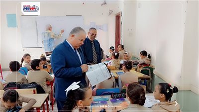 وكيل تعليم الفيوم يشهد طابور الصباح بمدرسة جمال عبدالناصر الابتدائية