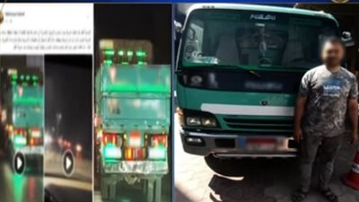 القبض على سائق سيارة نقل صدم سيارة أخرى و فر هاربا بالقليوبية 