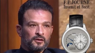 بـ 170 ألف دولار.. أيمن عباس يخطف الأنظار بساعة «إف پي چورن»