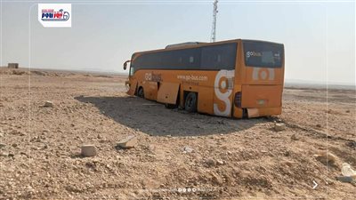 ننشر أسماء 15 مصابا في حادث انحراف أتوبيس ركاب على الطريق الصحراوي بقنا