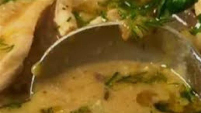 شوربة الدجاج المشوي