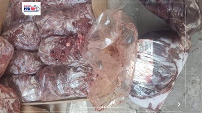 ضبط 175 كيلو كبدة فاسدة و2568 عبوة مشروبات وغير صالحة للاستهلاك الآدمي بالفيوم