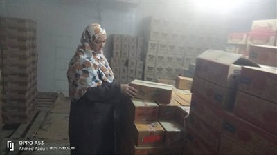 ضبط مخزن سلع غذائية بدون ترخيص بحوزته نصف طن أرز وسلع مجهولة المصدر