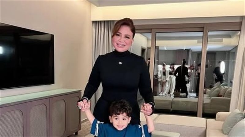  الهام شاهين و نجل