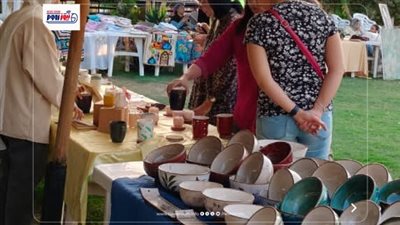 معرض للحرف اليدوية والصناعات التراثية الفيومية بنادي هليوبوليس الشروق بالقاهرة