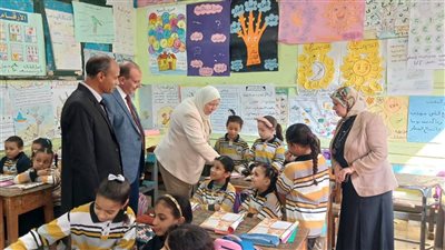 «الهوارى» تتفقد مدرسة متولي الشعراوي ببنى سويف والملتقى العلمي للاخصائيين 