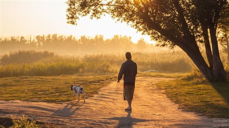 المشي بعد الغروب