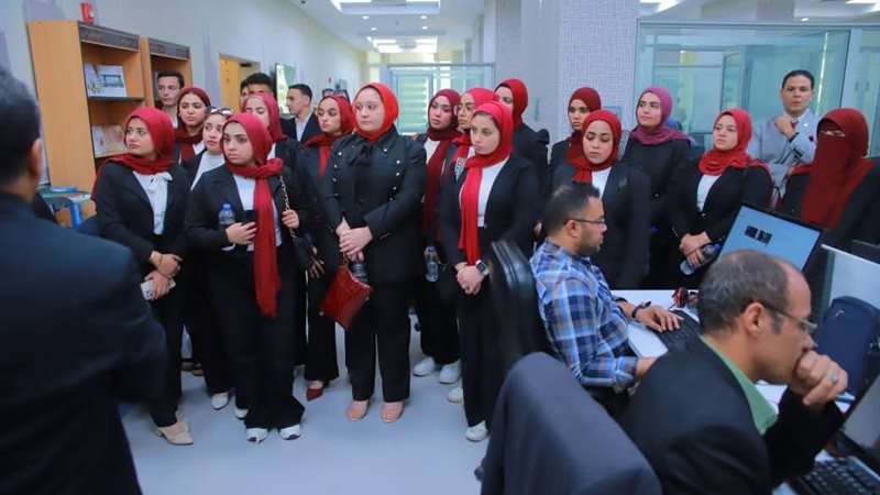 طلاب بنى سويف أثناء