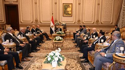 رئيس مجلس القضاء الأعلى يهنئ عصام فريد برئاسة الشيوخ