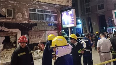 ارتفاع عدد المصابين في انهيار أجزاء من منزل بالإسكندرية لـ 3 أشخاص