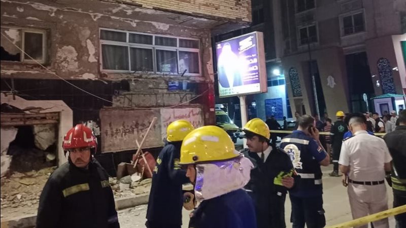 انهيار منزل بالإسكندرية