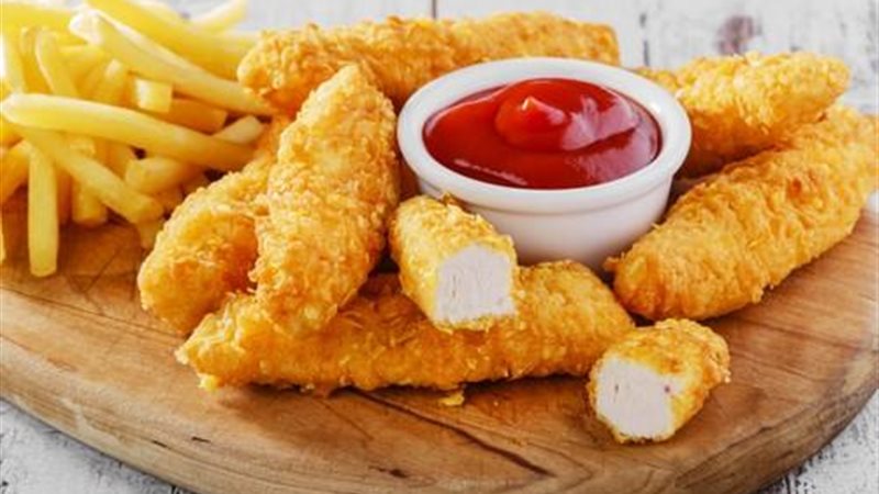 استربس الدجاج المقرمشة