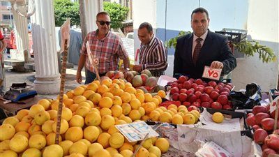 جولة وكيل وزارة التموين بالاسكندرية فى سوق اليوم الواحد بحى المنتزة أول