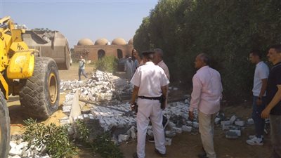 محافظة الجيزة تزيل حالات بناء مخالف وتعديات على الأراضي الزراعية 