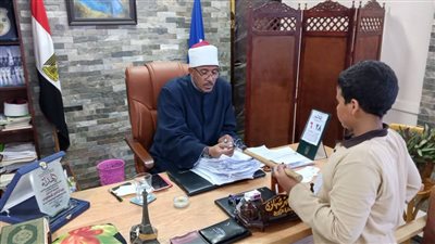 رئيس منطقة السويس الأزهرية يستقبل الطلاب المشاركين في مسابقة المخترع الصغير