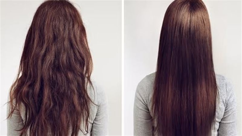 شعر ناعم بمكونات