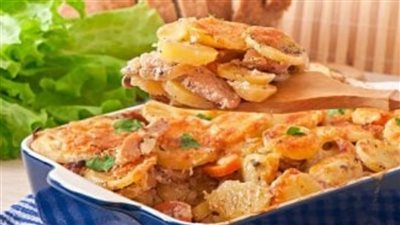 طاجن البطاطس بالدجاج.. وصفة منزلية شهية وغنية بالقيمة الغذائية 	