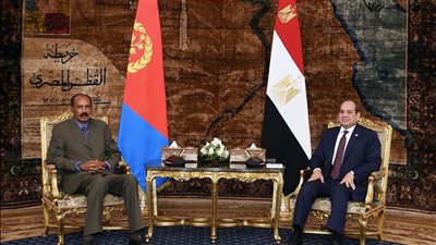 الرئيس عبد الفتاح السيسي يستقبل الرئيس الإريتري أسياس أفورقي