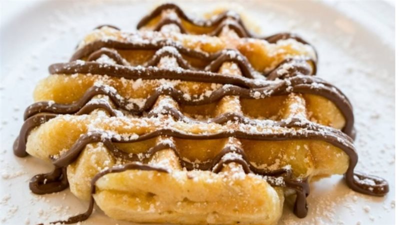 الوافل بالنوتيلا