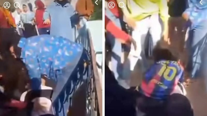 مشاجرة بين طالبتين