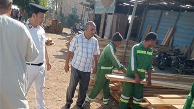 رفع 343 حالة إشغال مخالف بمركز اهناسيا وتنفيذ مسح جماعى لخزانات صرف منيل موسي