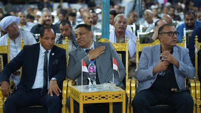 مؤتمر جماهيري حاشد لحزب الجبهة الوطنية بالمنيا لدعم مرشحيه في انتخابات النواب 