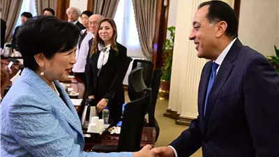 محافظ طوكيو يوريكو كويكي تشارك في حفل افتتاح المتحف المصري الكبير