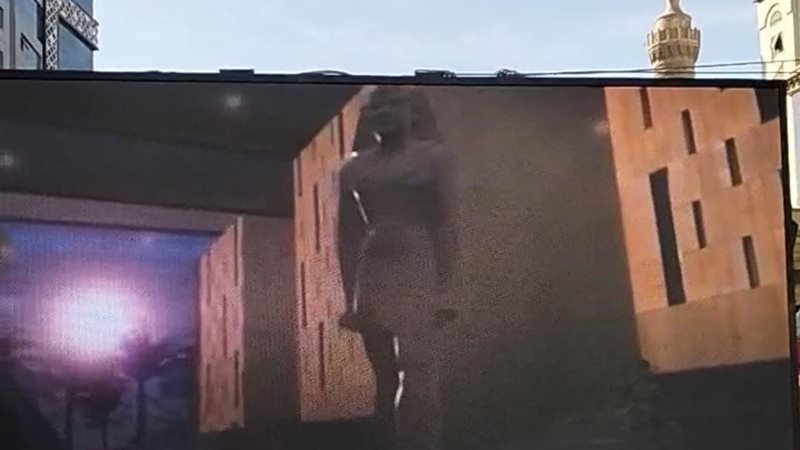 الشاشات فى شوارع