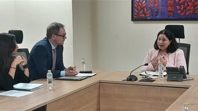 نائبة وزيرة التضامن تلتقي رئيس التعاون الإنمائي الألماني بسفارة ألمانيا