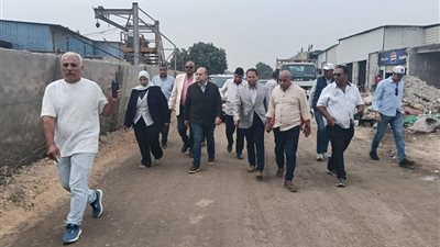 جولة ميدانية لنائب محافظ الجيزة على مشروعات الطرق بكرداسة و أوسيم 
