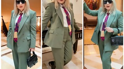 نادية الجندي تستغني عن الفساتين وتختار البدلة الرجالي لإطلالتها في مهرجان وهرا