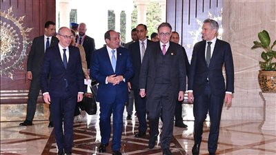 السيسي يستقبل رؤساء وزراء دول البنلوكس لبحث تعزيز التعاون المشترك