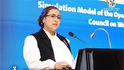 المستشارة أمل عمار تشهد ختام النموذج الأول عالميًا لمحاكاة جلسة النقاش 