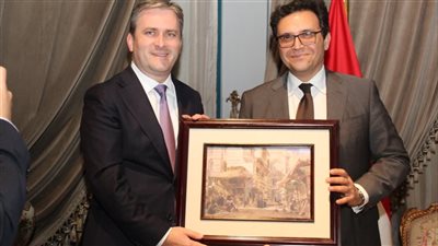 في ختام لقاءات لقاءات اليوم ..  وزير الثقافة يلتقي نظيره الصربي