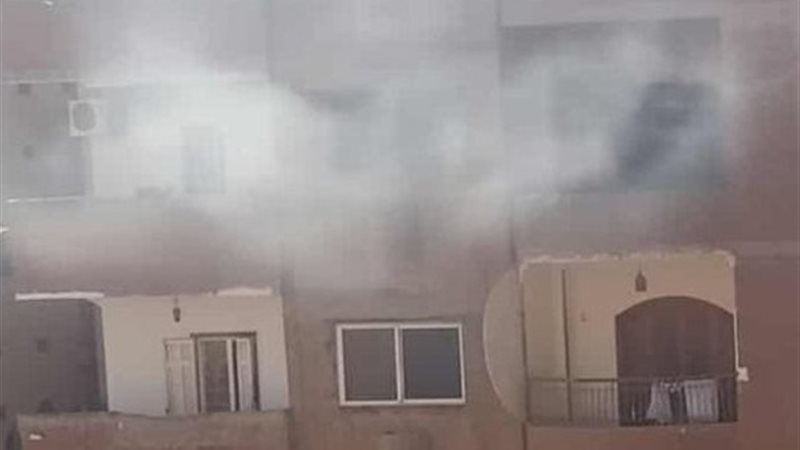 جانب من الحريق