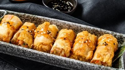 طريقة عمل سبرنج رول بالجمبري والخضار بخطوات سهلة وطعم شهي 	