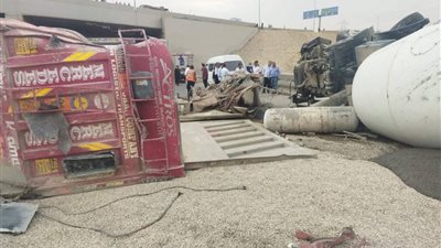 تريلا تدهس السيارات أسفل الأوسطى.. وإصابات خطيرة في حادث مروع بحلوان